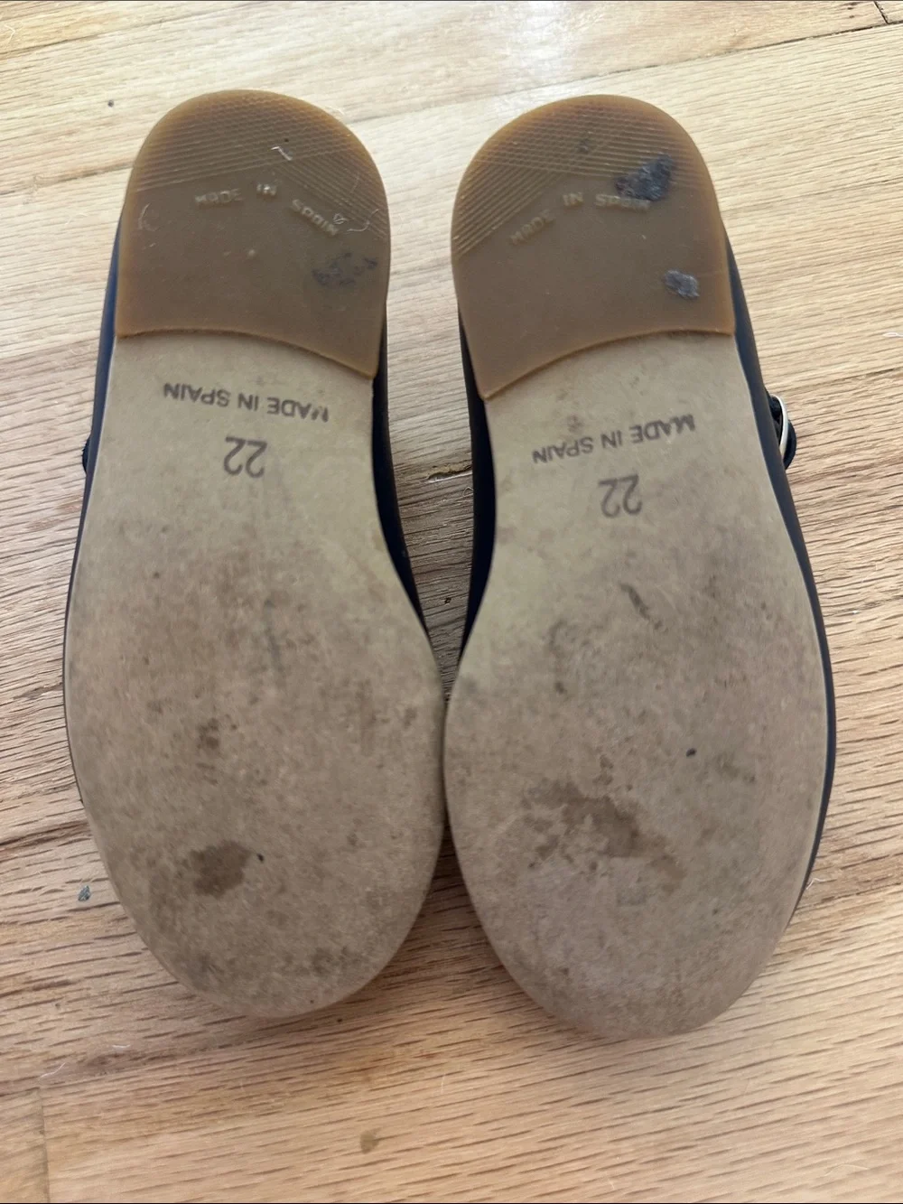 La Coqueta Navy T-Strap Mary Jane Shoes